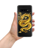 Gold eastern dragon Samsung phone case
