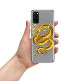 Gold eastern dragon Samsung phone case