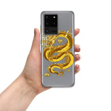 Gold eastern dragon Samsung phone case
