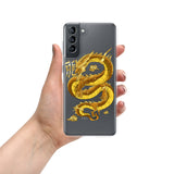 Gold eastern dragon Samsung phone case