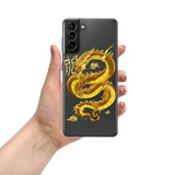 Gold eastern dragon Samsung phone case