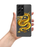 Gold eastern dragon Samsung phone case