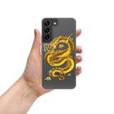 Gold eastern dragon Samsung phone case
