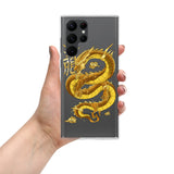 Gold eastern dragon Samsung phone case