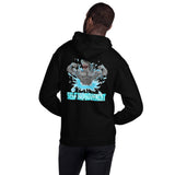 "SELF IMPROVEMENT" Megalodon shark hoodie