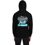 "SELF IMPROVEMENT" Megalodon shark hoodie