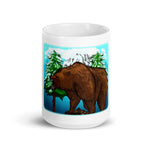 Grizzly bear coffee mug